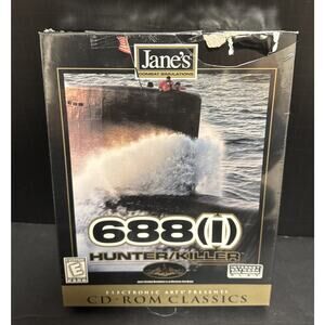 Jane's Combat Simulation 688(I) Hunter/Killer Sub PC CD-ROM Sealed Box Damage